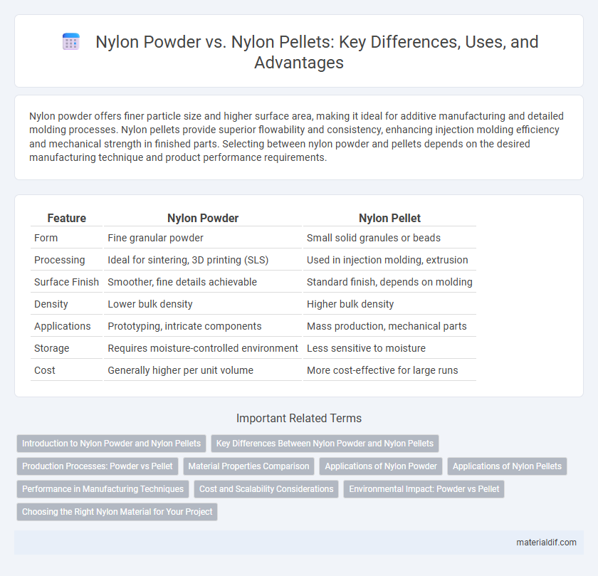 Nylon Powder vs. Nylon Pellets: Key Differences, Uses, and Advantages
