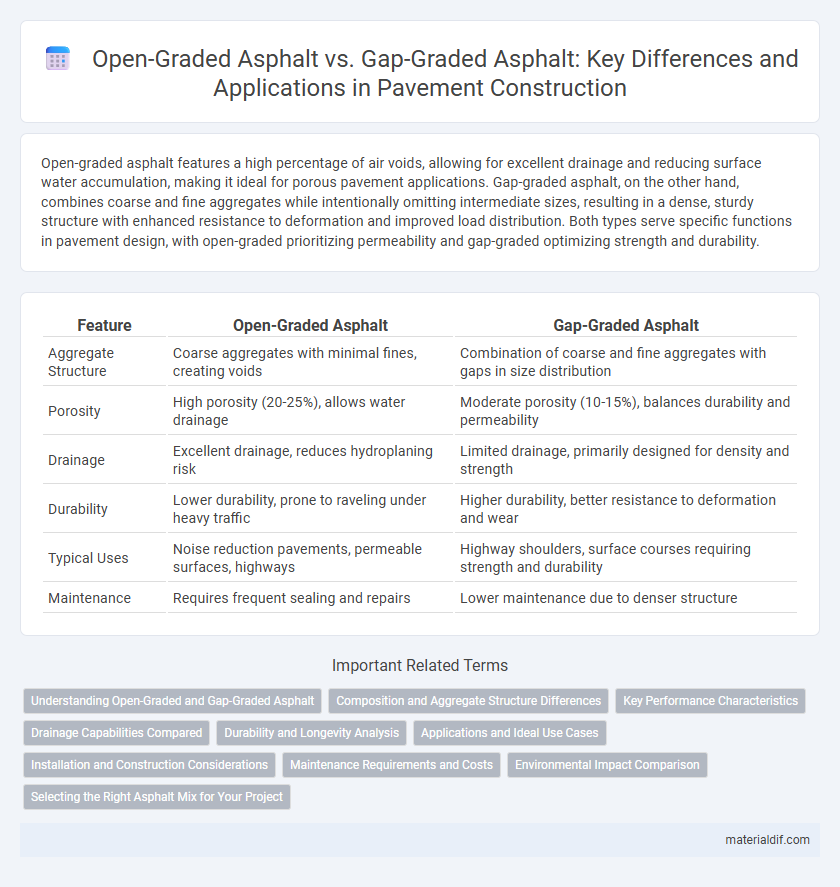 Open-Graded Asphalt vs. Gap-Graded Asphalt: Key Differences and Applications in Pavement Construction