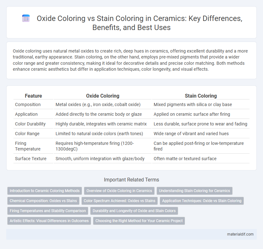 Oxide Coloring vs Stain Coloring in Ceramics: Key Differences, Benefits, and Best Uses