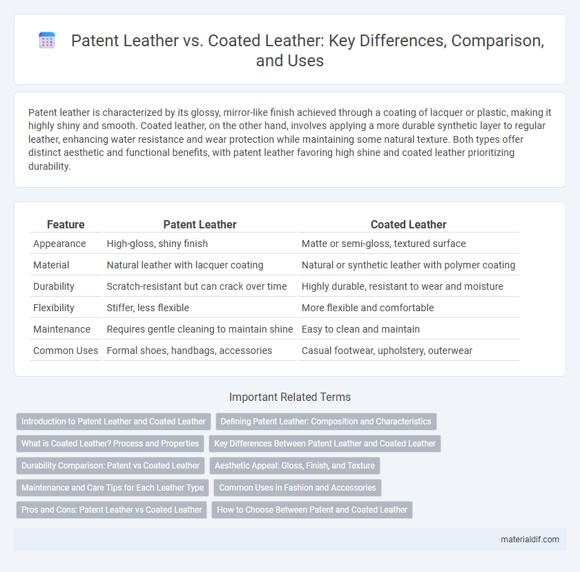 Patent Leather vs. Coated Leather: Key Differences, Comparison, and Uses