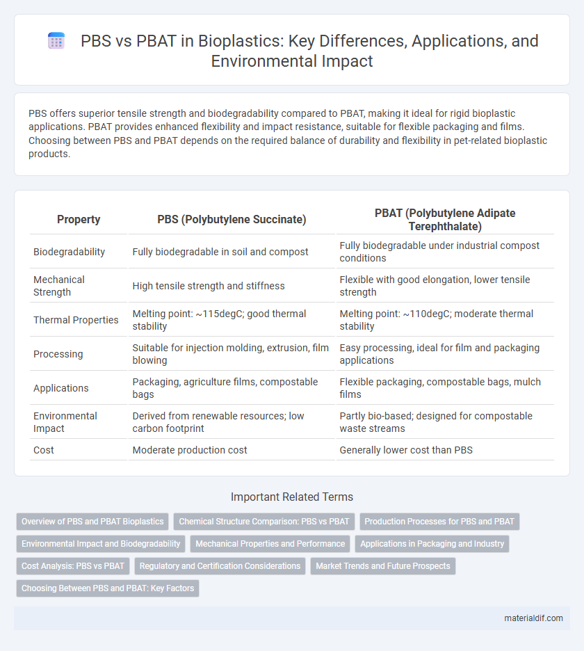 PBS vs PBAT in Bioplastics: Key Differences, Applications, and Environmental Impact