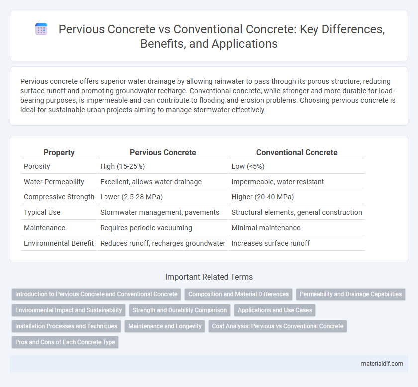Pervious Concrete vs Conventional Concrete: Key Differences, Benefits, and Applications