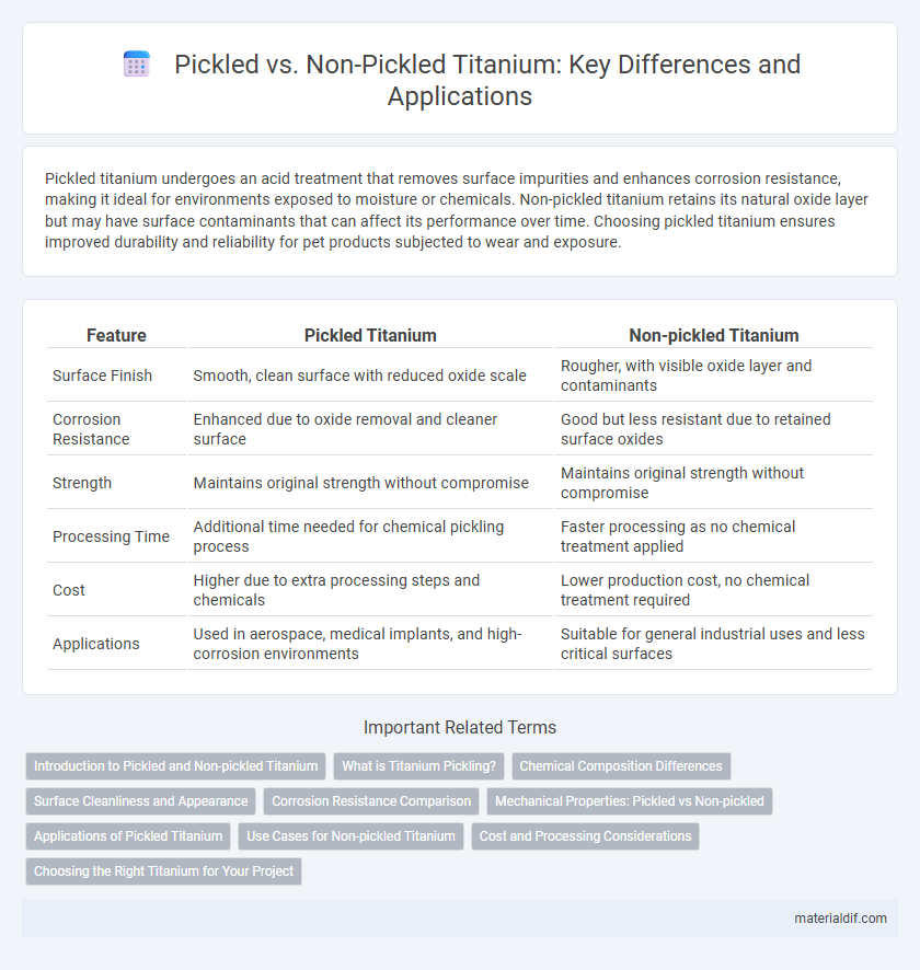 Pickled vs. Non-Pickled Titanium: Key Differences and Applications