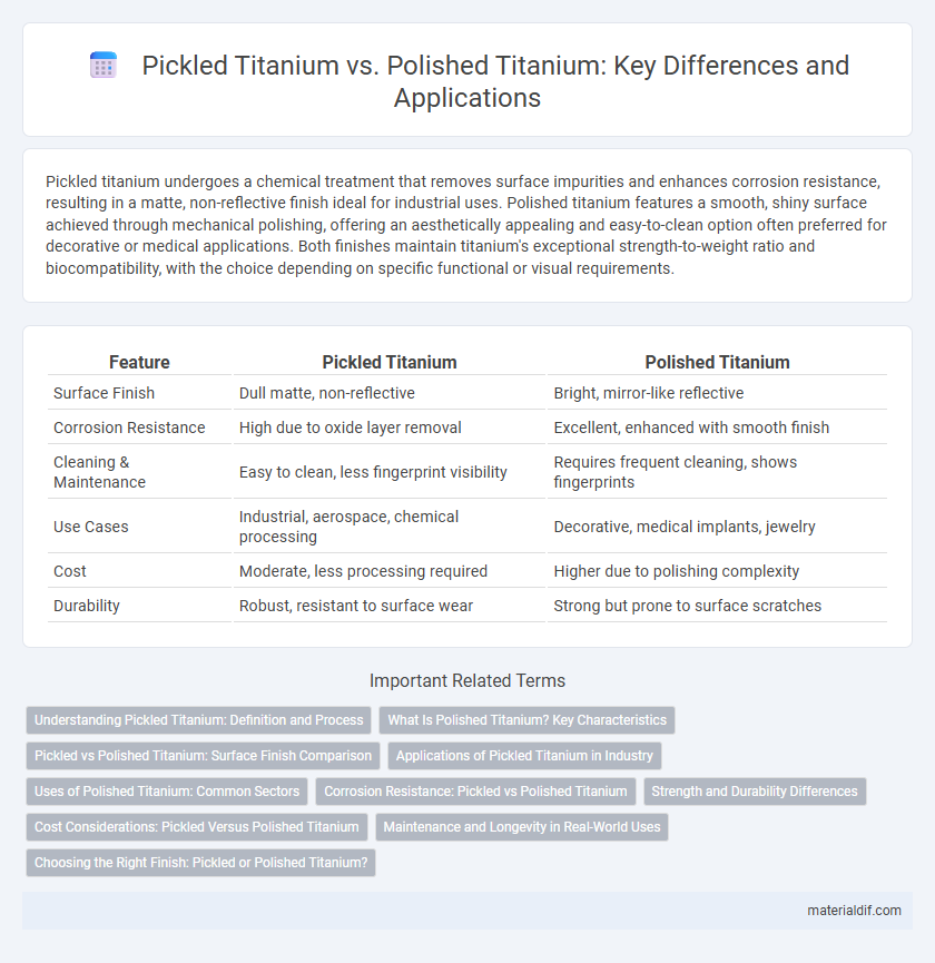 Pickled Titanium vs. Polished Titanium: Key Differences and Applications