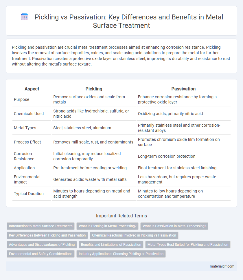 Pickling vs Passivation: Key Differences and Benefits in Metal Surface Treatment