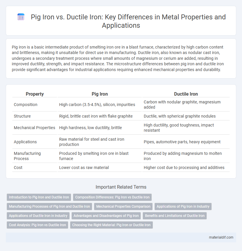 Pig Iron vs. Ductile Iron: Key Differences in Metal Properties and Applications