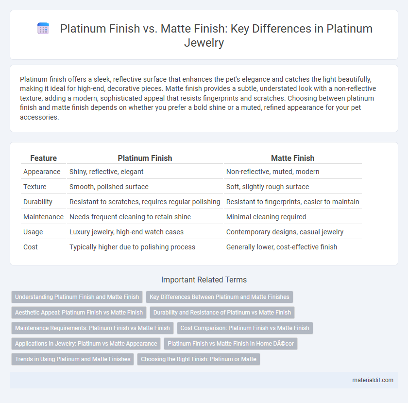 Platinum Finish vs. Matte Finish: Key Differences in Platinum Jewelry