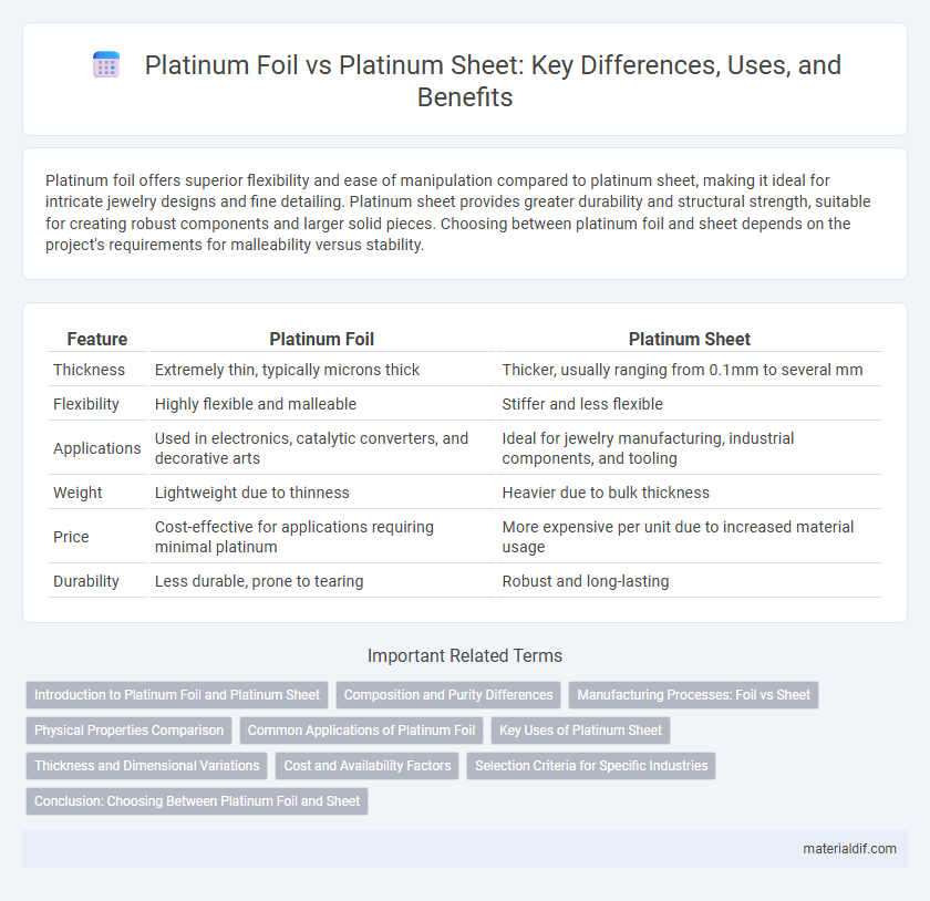 Platinum Foil vs Platinum Sheet: Key Differences, Uses, and Benefits