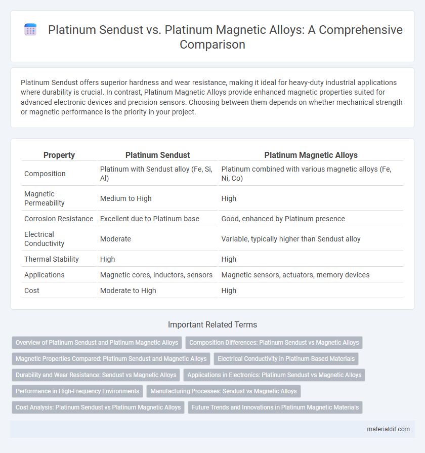 Platinum Sendust vs. Platinum Magnetic Alloys: A Comprehensive Comparison