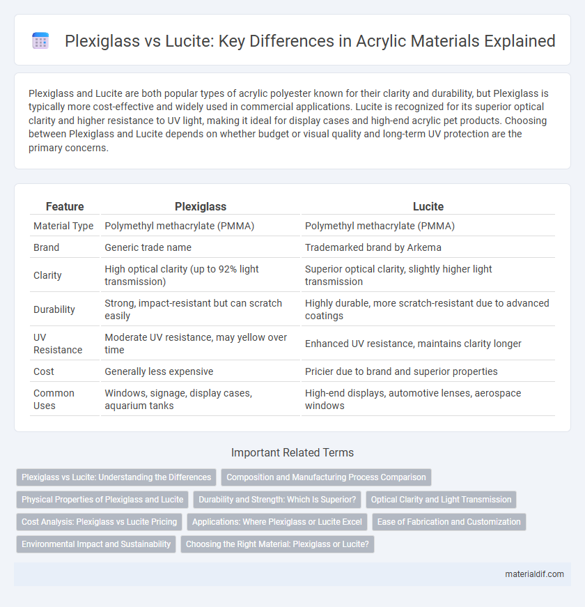Plexiglass vs Lucite: Key Differences in Acrylic Materials Explained