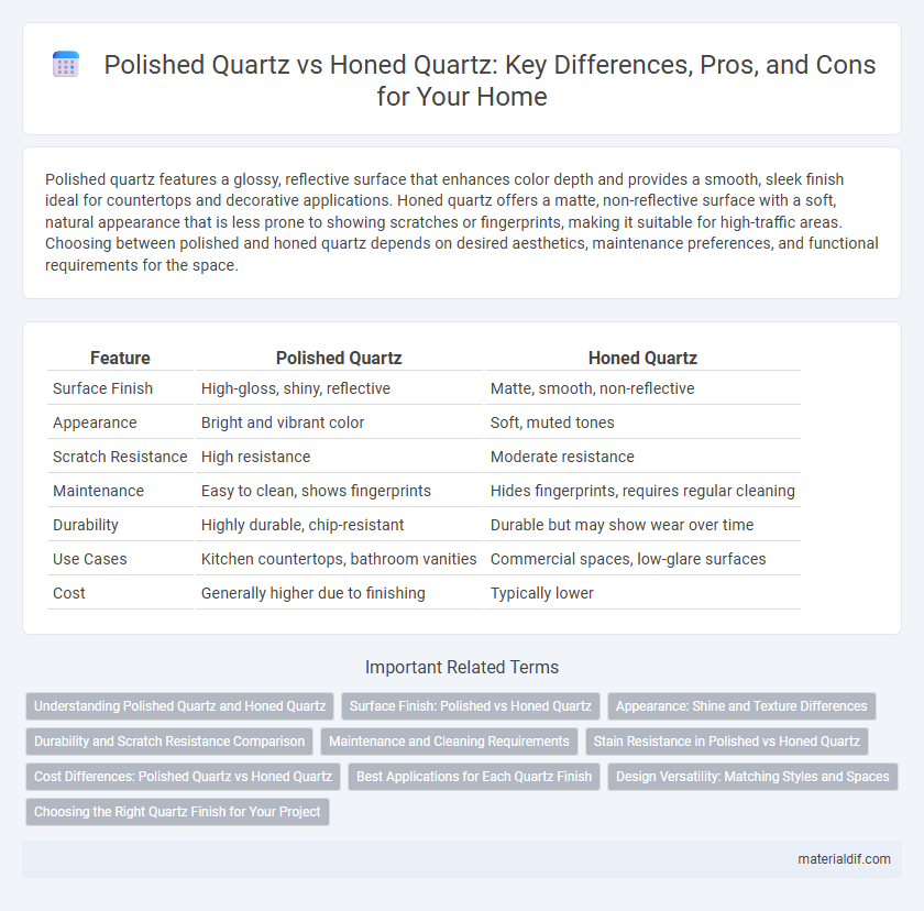 Polished Quartz vs Honed Quartz: Key Differences, Pros, and Cons for Your Home