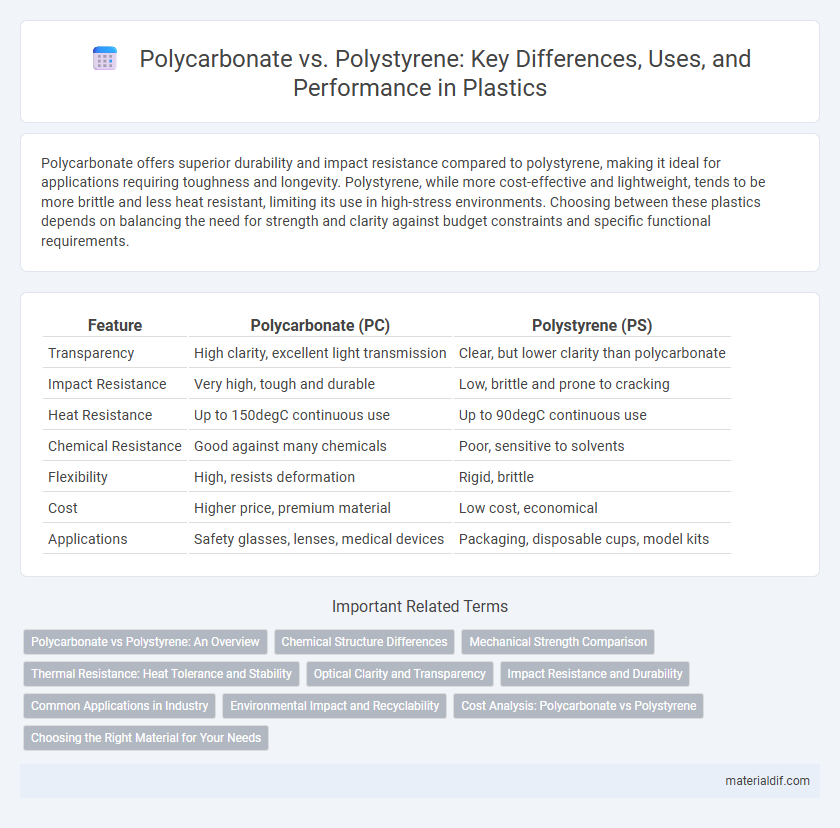 Polycarbonate vs. Polystyrene: Key Differences, Uses, and Performance in Plastics