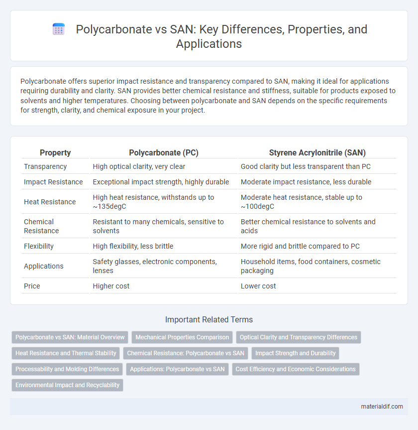 Polycarbonate vs SAN: Key Differences, Properties, and Applications