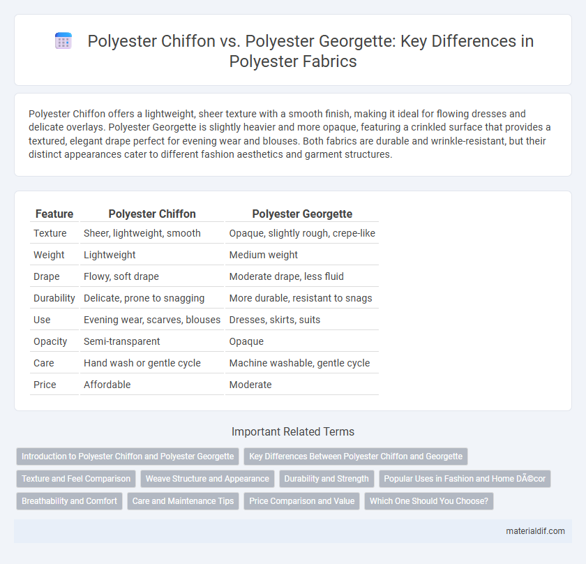 Polyester Chiffon vs. Polyester Georgette: Key Differences in Polyester Fabrics