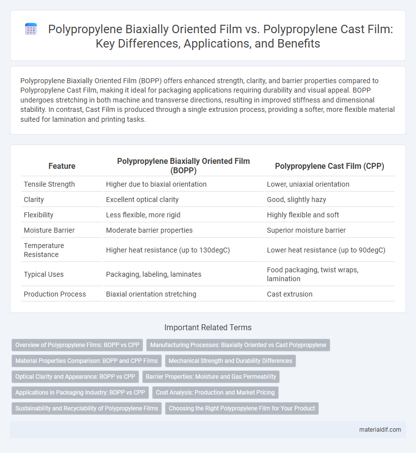 Polypropylene Biaxially Oriented Film vs. Polypropylene Cast Film: Key Differences, Applications, and Benefits