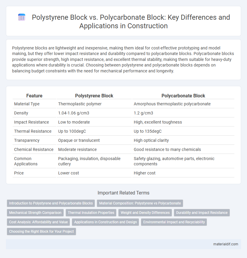 Polystyrene Block vs. Polycarbonate Block: Key Differences and Applications in Construction