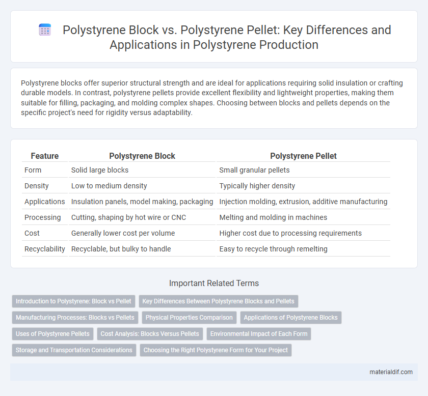 Polystyrene Block vs. Polystyrene Pellet: Key Differences and Applications in Polystyrene Production