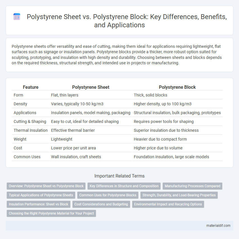 Polystyrene Sheet vs. Polystyrene Block: Key Differences, Benefits, and Applications