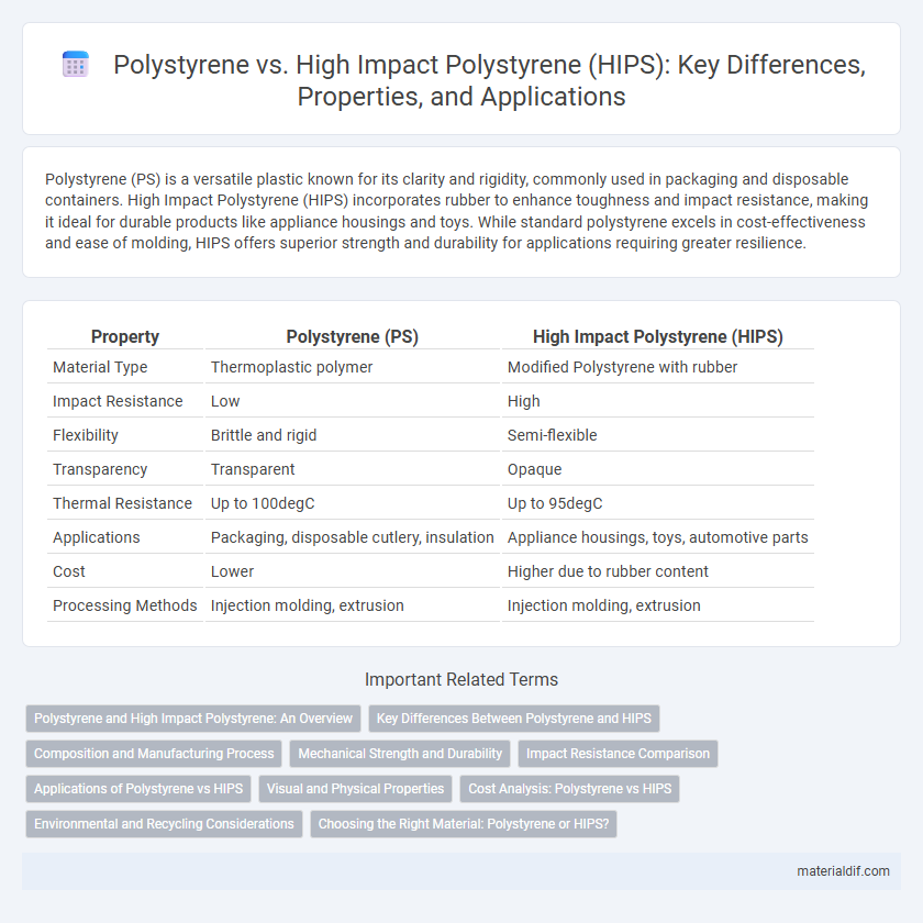 Polystyrene vs. High Impact Polystyrene (HIPS): Key Differences, Properties, and Applications