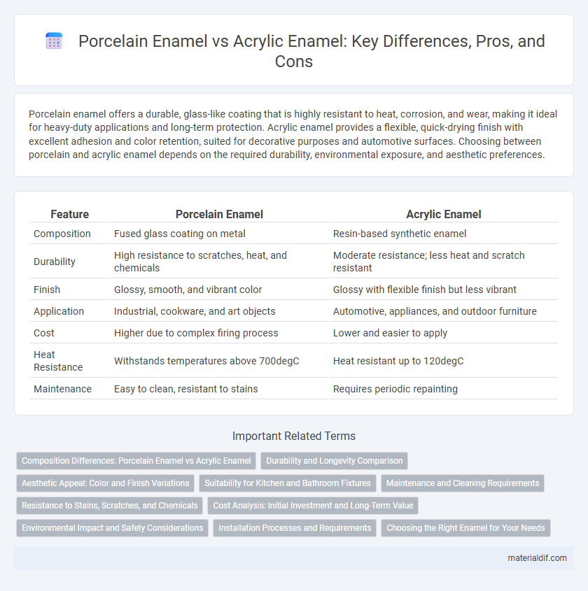 Porcelain Enamel vs Acrylic Enamel: Key Differences, Pros, and Cons