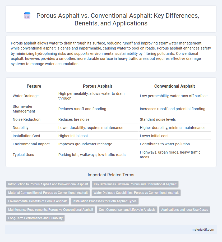 Porous Asphalt vs. Conventional Asphalt: Key Differences, Benefits, and Applications