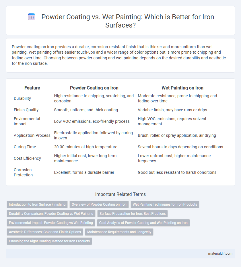 Powder Coating vs. Wet Painting: Which is Better for Iron Surfaces?