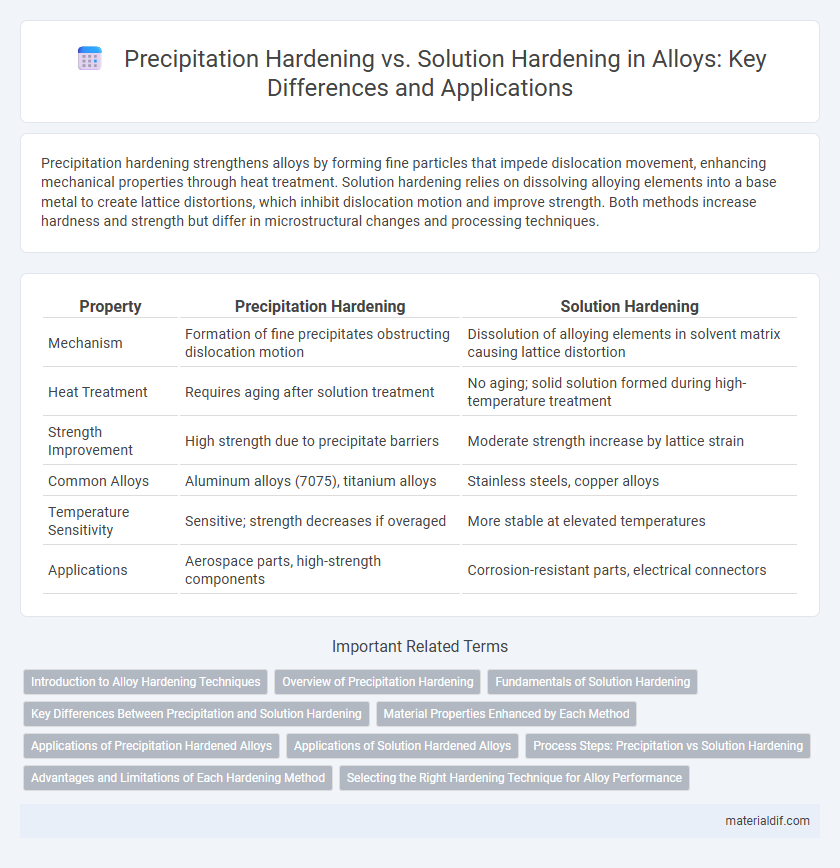 Precipitation Hardening vs. Solution Hardening in Alloys: Key Differences and Applications