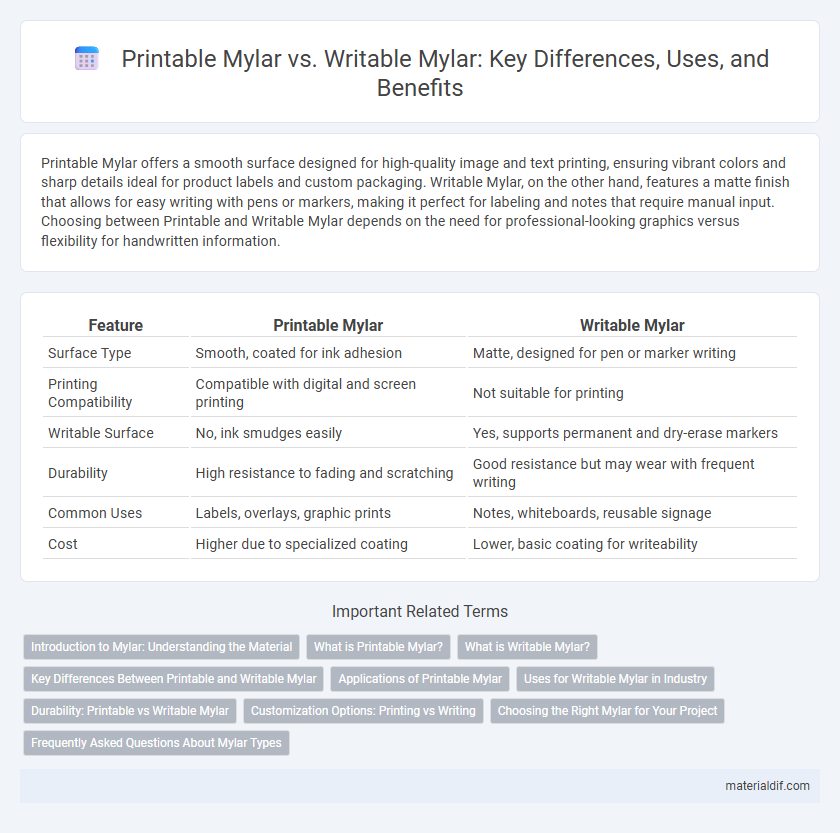 Printable Mylar vs. Writable Mylar: Key Differences, Uses, and Benefits