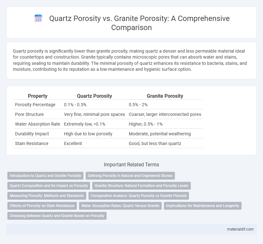 Quartz Porosity vs. Granite Porosity: A Comprehensive Comparison