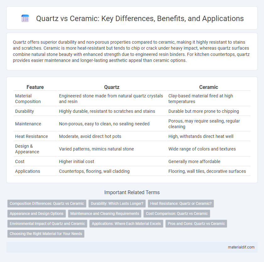 Quartz vs Ceramic: Key Differences, Benefits, and Applications