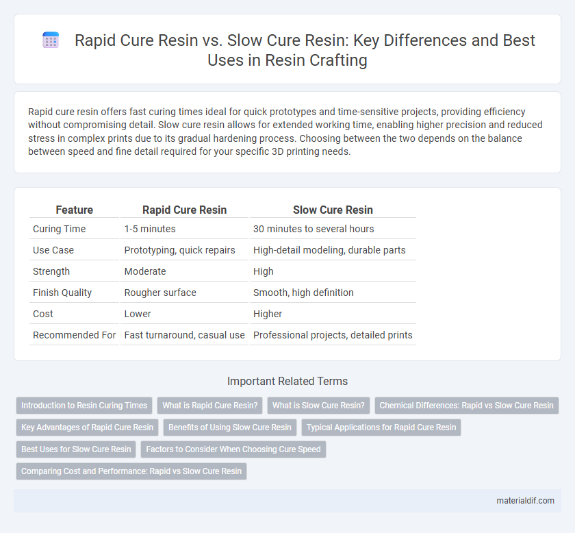 Rapid Cure Resin vs. Slow Cure Resin: Key Differences and Best Uses in Resin Crafting