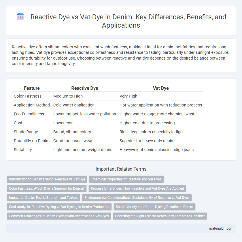 Reactive Dye vs Vat Dye in Denim: Key Differences, Benefits, and Applications
