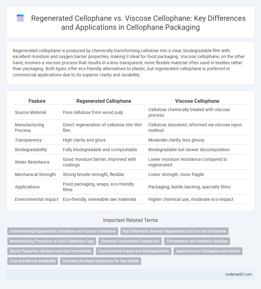 Regenerated Cellophane vs. Viscose Cellophane: Key Differences and Applications in Cellophane Packaging