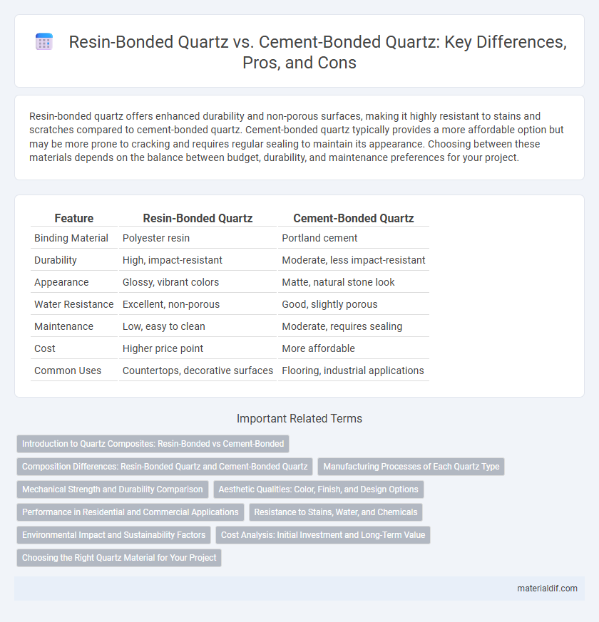 Resin-Bonded Quartz vs. Cement-Bonded Quartz: Key Differences, Pros, and Cons