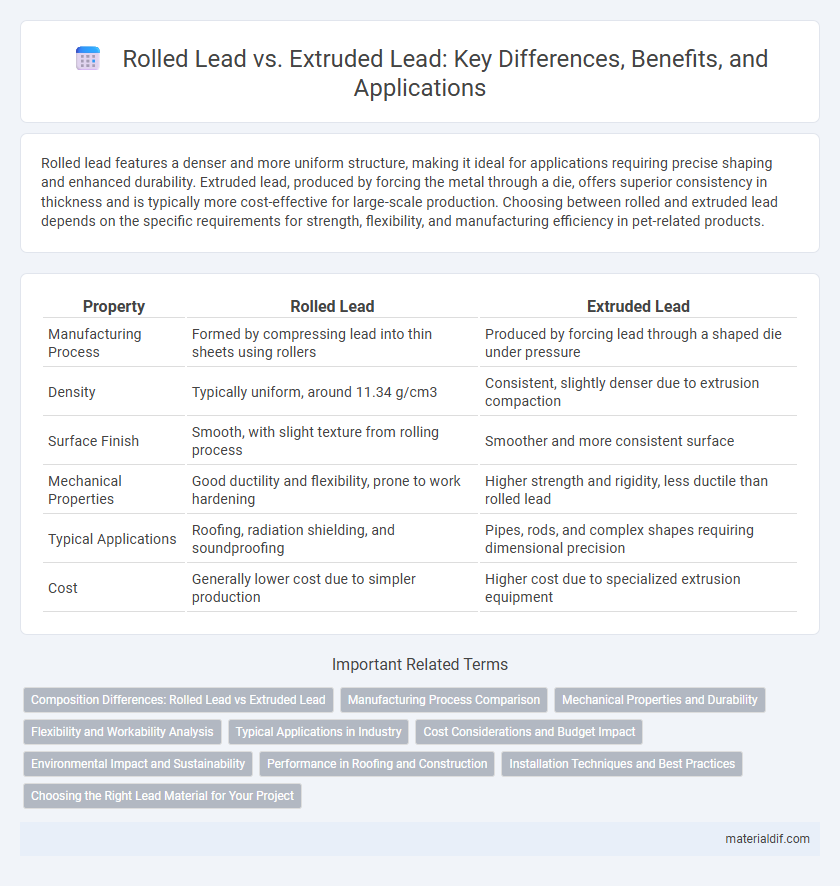 Rolled Lead vs. Extruded Lead: Key Differences, Benefits, and Applications