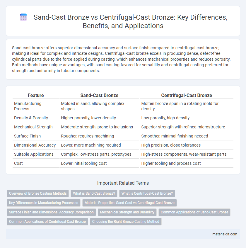 Sand-Cast Bronze vs Centrifugal-Cast Bronze: Key Differences, Benefits, and Applications