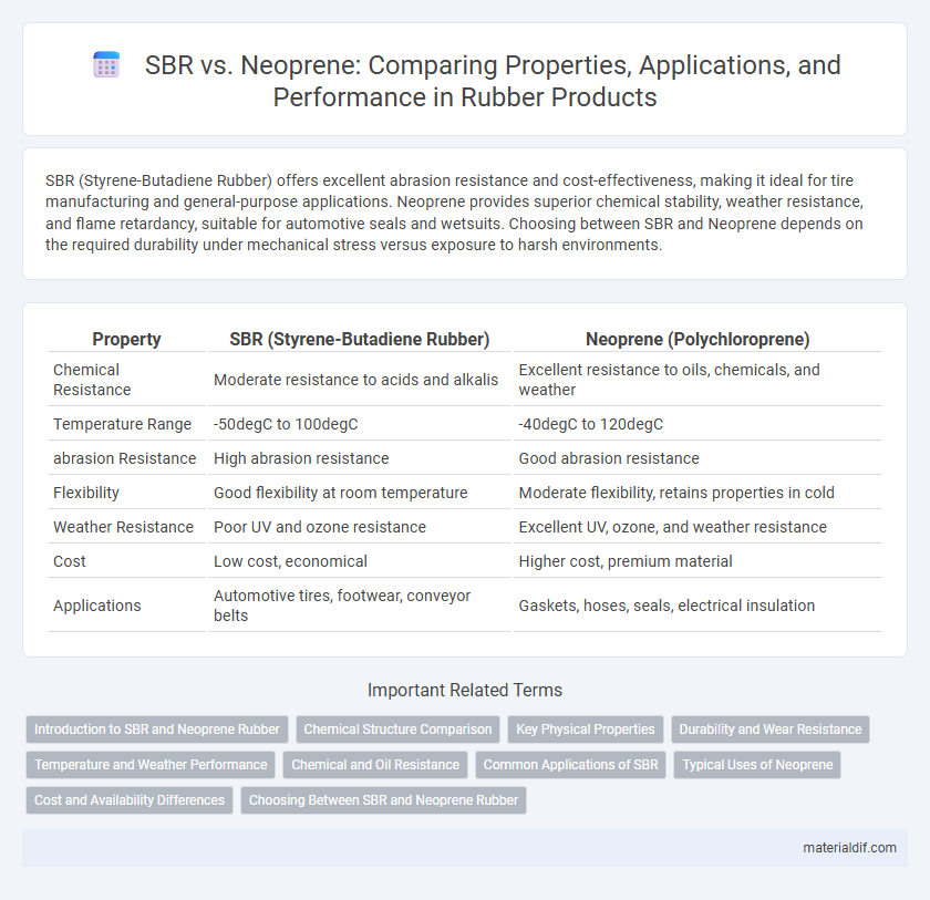 SBR vs. Neoprene: Comparing Properties, Applications, and Performance in Rubber Products