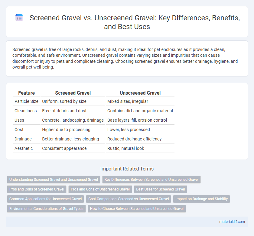 Screened Gravel vs. Unscreened Gravel: Key Differences, Benefits, and Best Uses