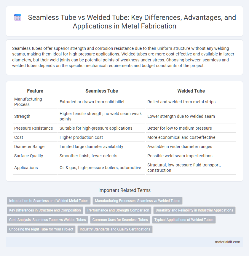 Seamless Tube vs Welded Tube: Key Differences, Advantages, and Applications in Metal Fabrication