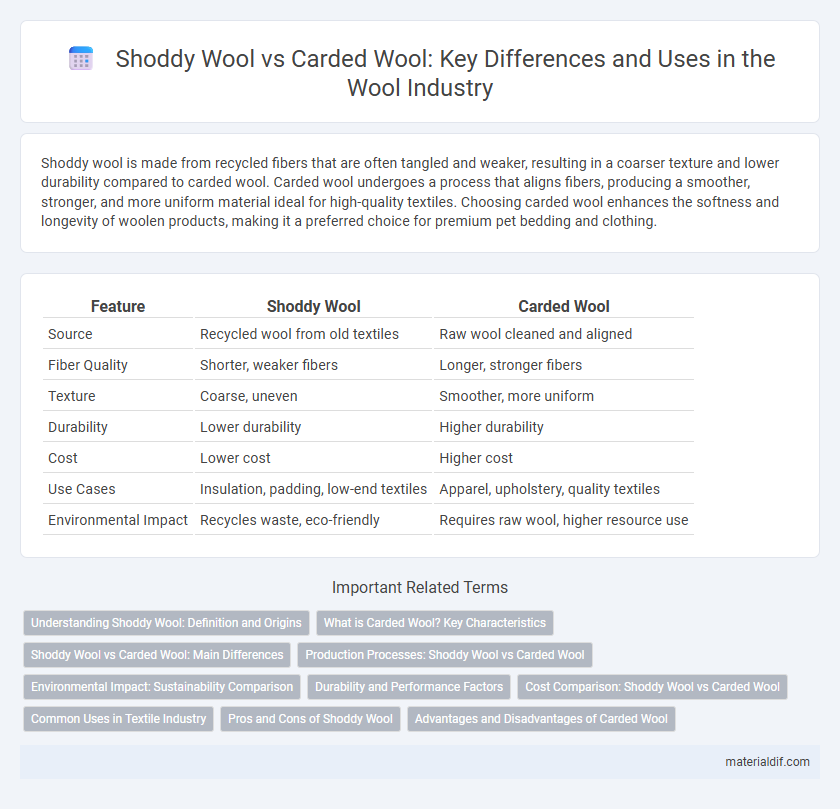 Shoddy Wool vs Carded Wool: Key Differences and Uses in the Wool Industry