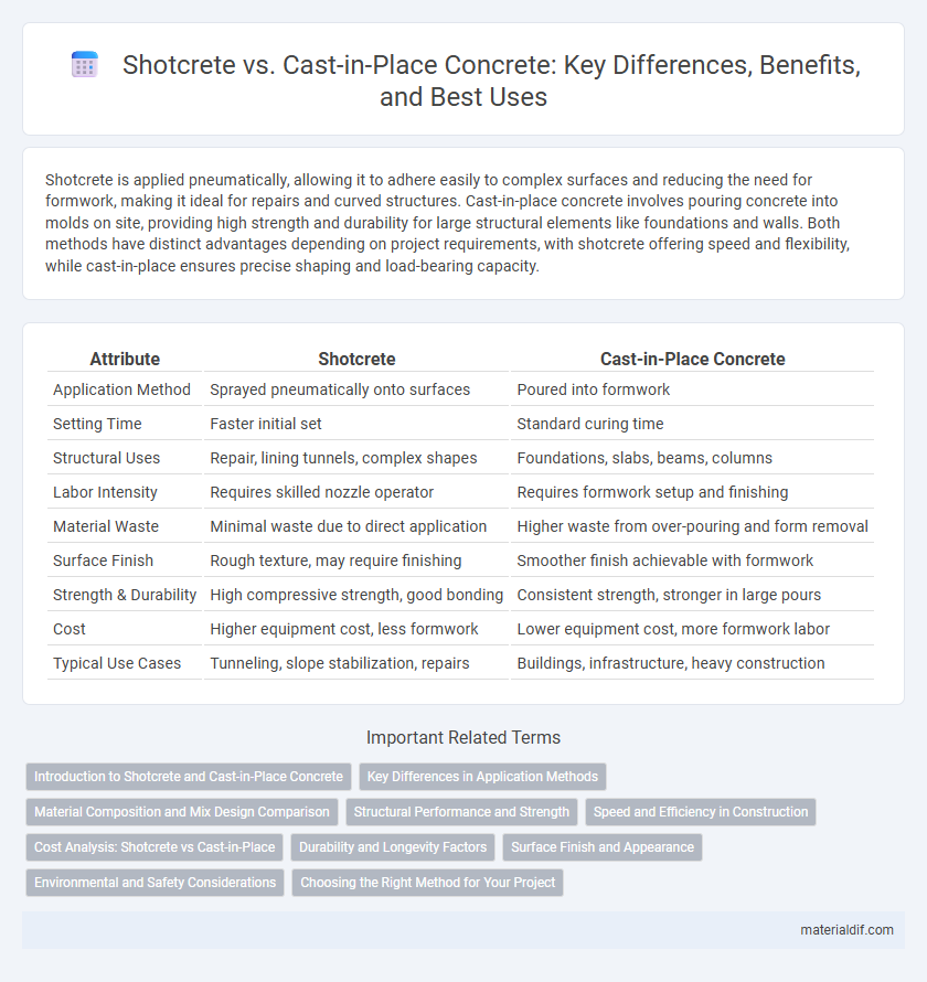 Shotcrete vs. Cast-in-Place Concrete: Key Differences, Benefits, and Best Uses