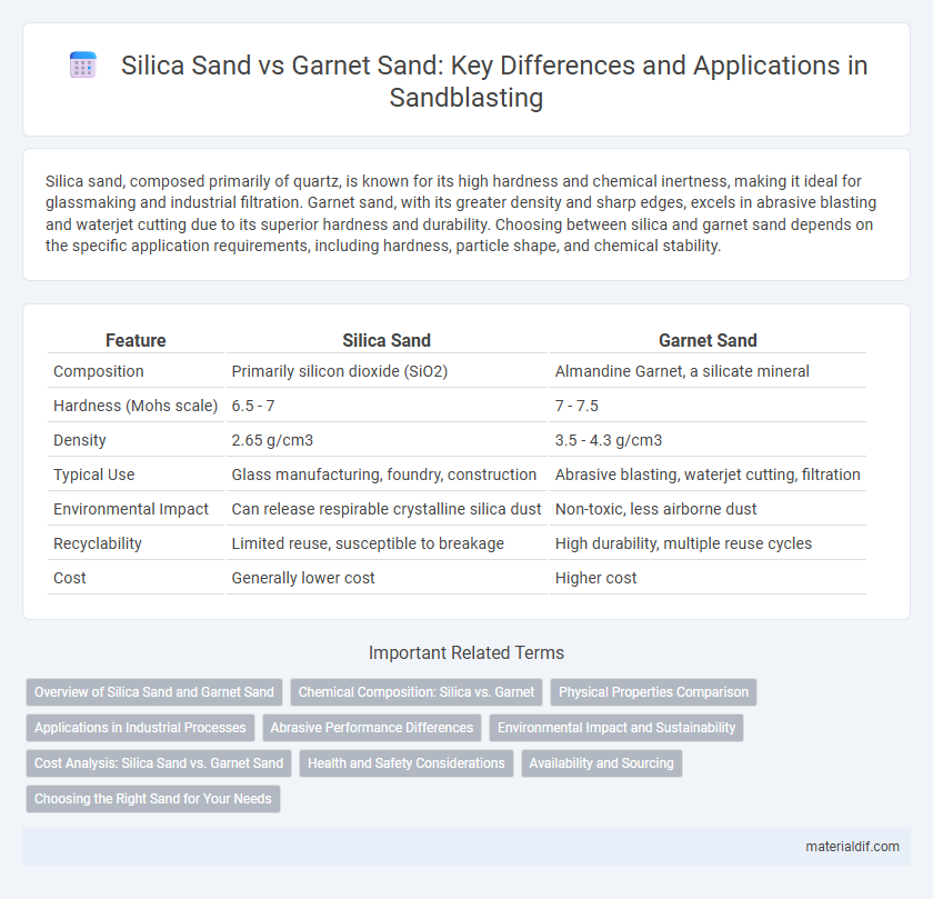 Silica Sand vs Garnet Sand: Key Differences and Applications in Sandblasting