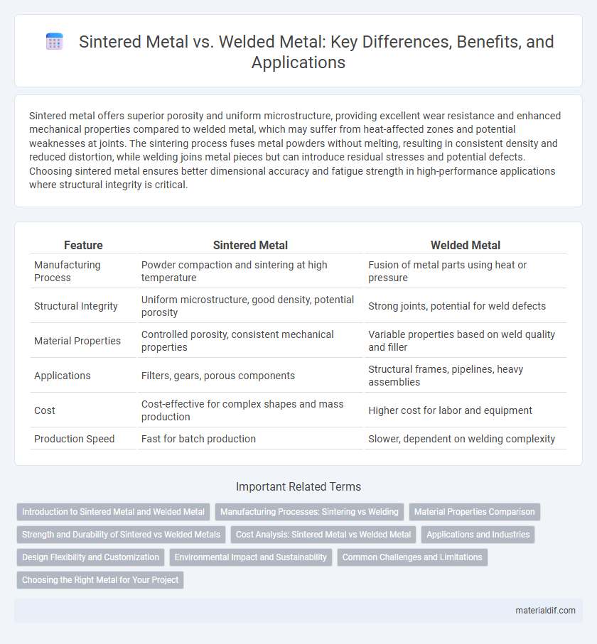 Sintered Metal vs. Welded Metal: Key Differences, Benefits, and Applications