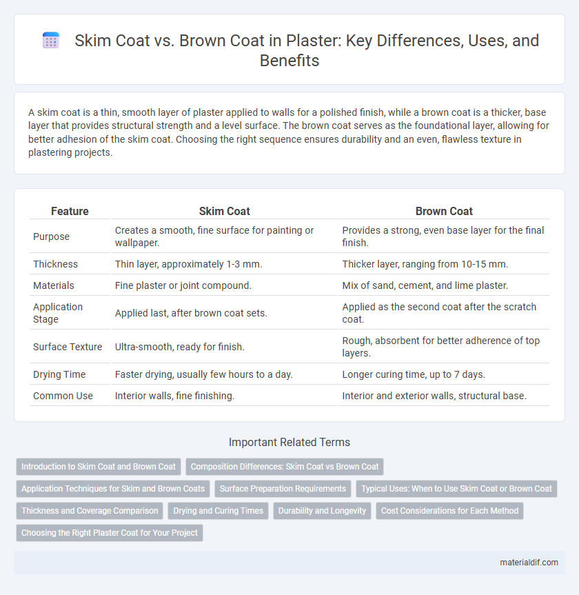 Skim Coat vs. Brown Coat in Plaster: Key Differences, Uses, and Benefits