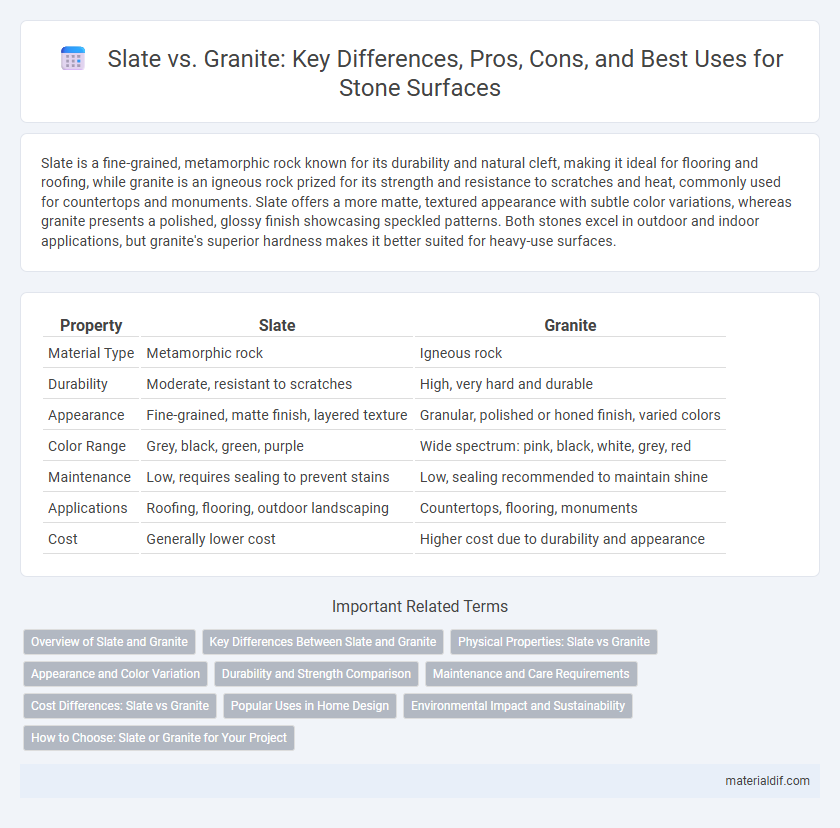 Slate vs. Granite: Key Differences, Pros, Cons, and Best Uses for Stone Surfaces