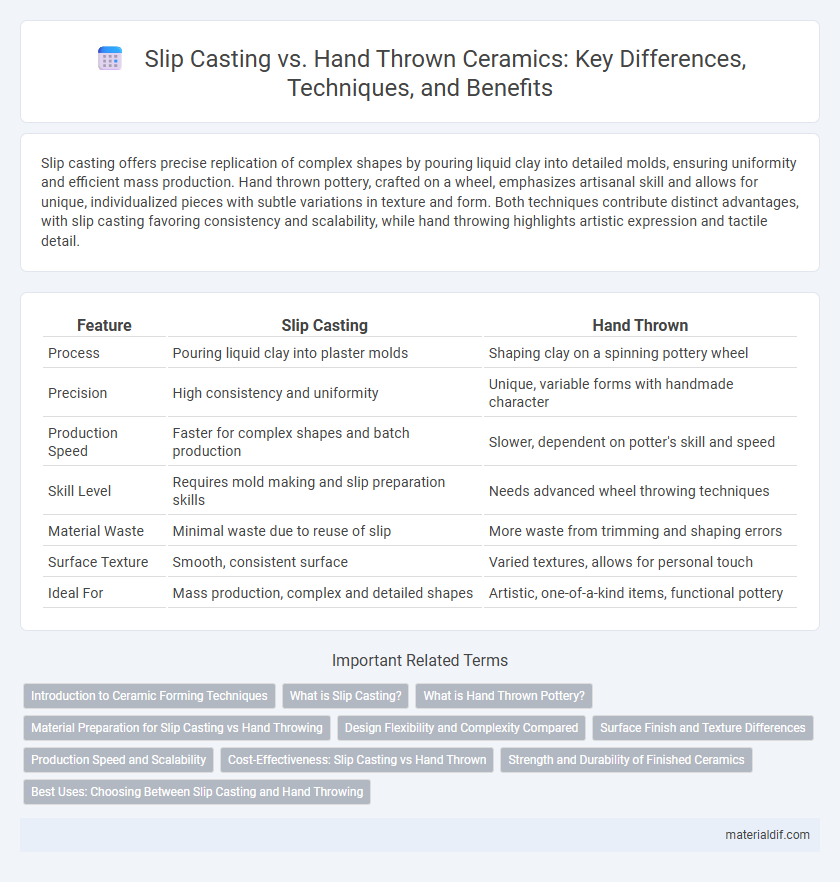 Slip Casting vs. Hand Thrown Ceramics: Key Differences, Techniques, and Benefits