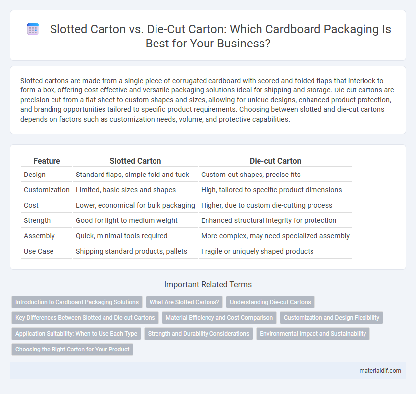 Slotted Carton vs. Die-Cut Carton: Which Cardboard Packaging Is Best for Your Business?