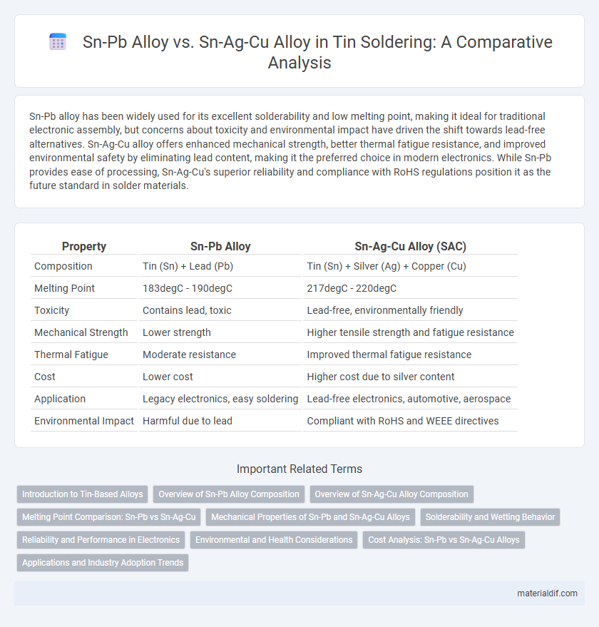 Sn-Pb Alloy vs. Sn-Ag-Cu Alloy in Tin Soldering: A Comparative Analysis