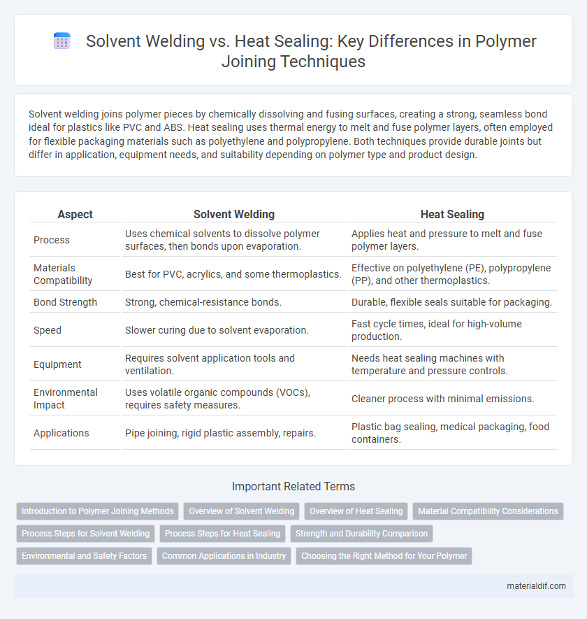 Solvent Welding vs. Heat Sealing: Key Differences in Polymer Joining Techniques