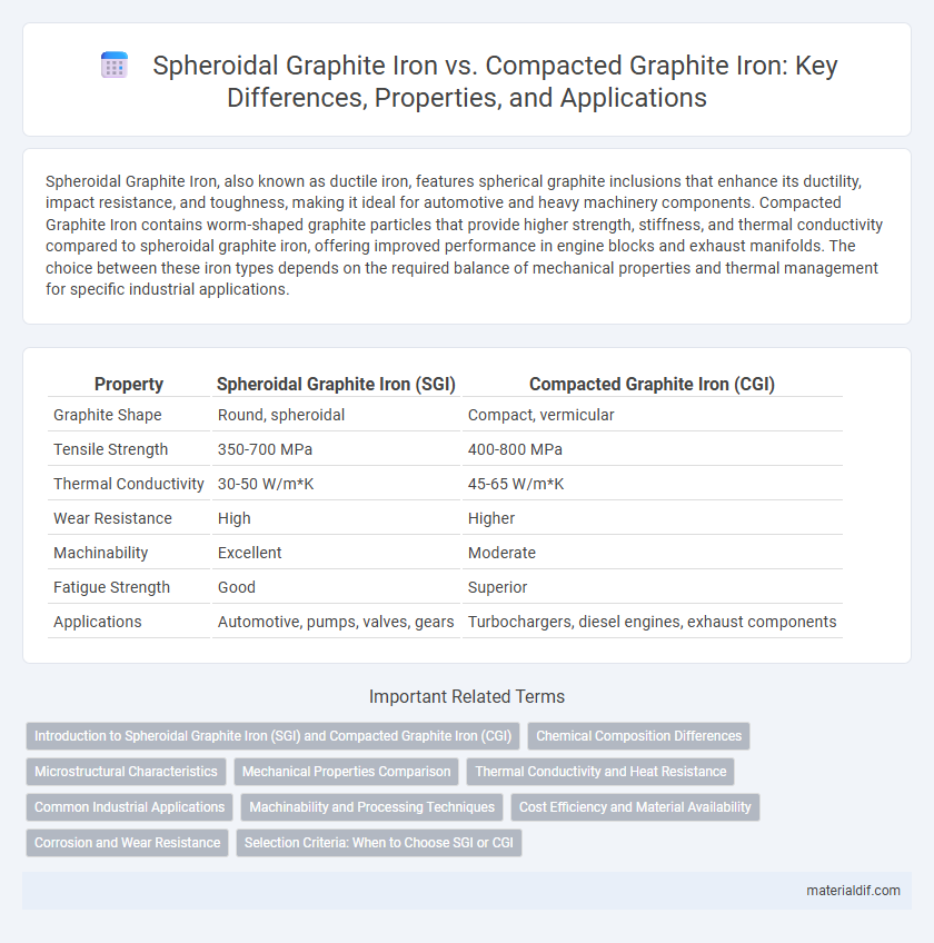 Spheroidal Graphite Iron vs. Compacted Graphite Iron: Key Differences, Properties, and Applications